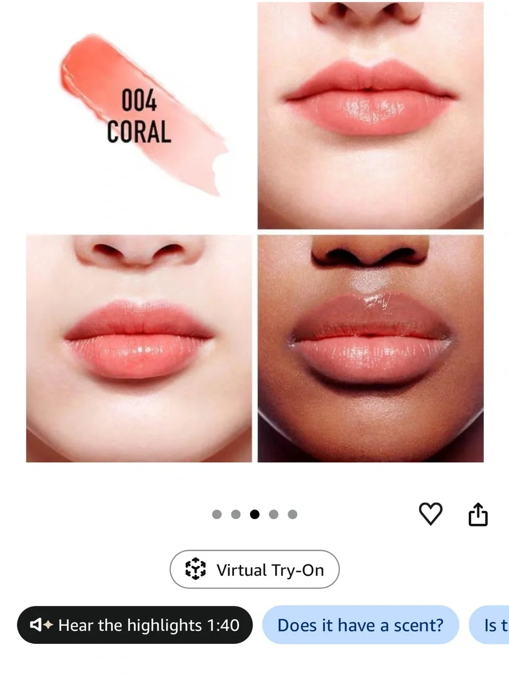 Dior Lip Glow Color Reviver Balm — Coral Pink New in Box 💄